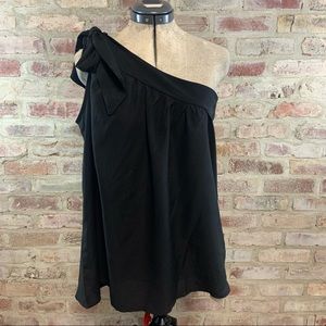One shoulder black blouse NWT medium